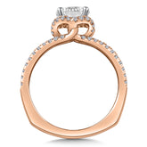 Split Shank Diamond Engagement Ring